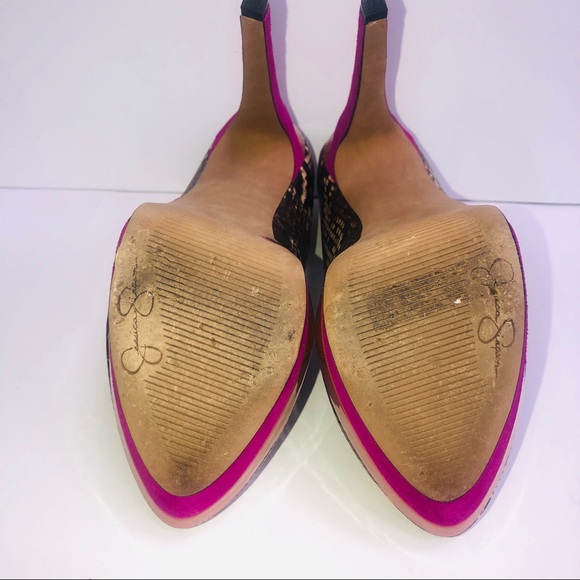 Jessica Simpson Snakeskin Pump Platform Heel - Picture 8 of 8